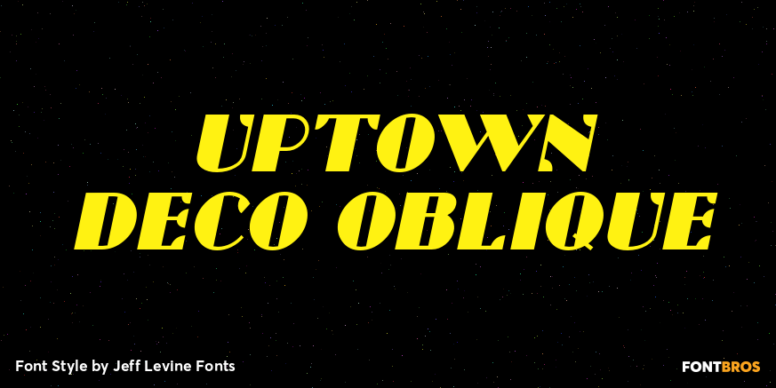 Uptown Deco Oblique Poster