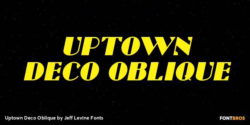 Uptown Deco Oblique Poster