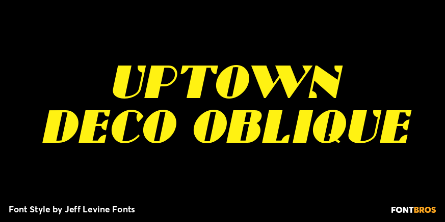 Uptown Deco Oblique Poster