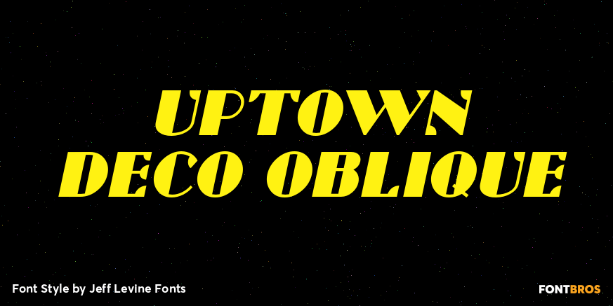Uptown Deco Oblique Poster