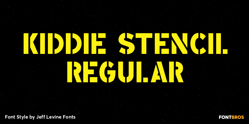 Kiddie Stencil Regular Font Poster #1