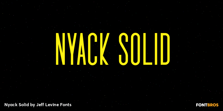 Nyack Solid Font Poster #1