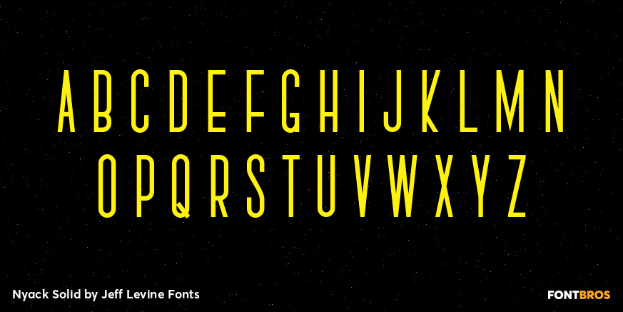 Nyack Solid Font Poster #3