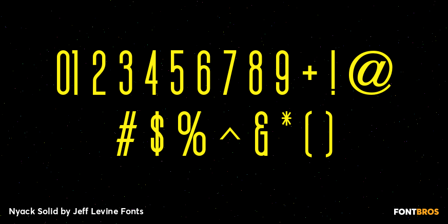 Nyack Solid Font Poster #4