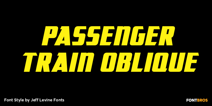 Passenger Train Oblique Poster
