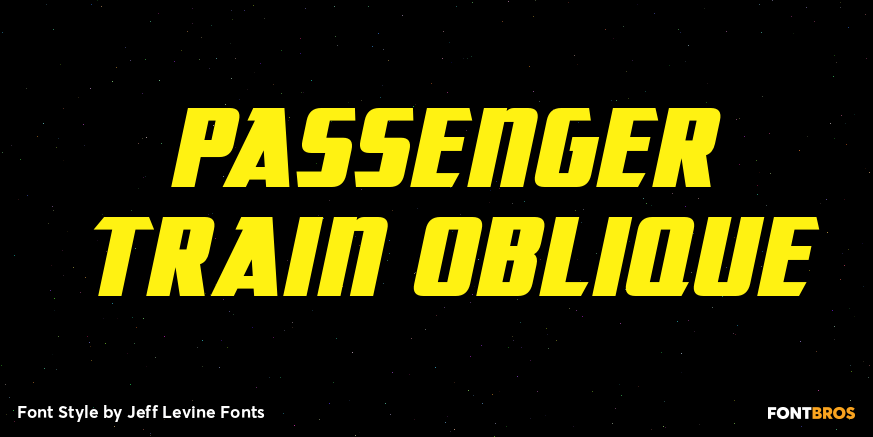 Passenger Train Oblique Poster