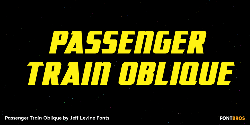 Passenger Train Oblique Poster