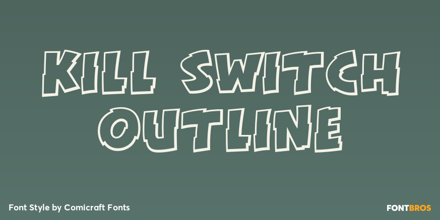 Kill Switch Outline Font Poster #1