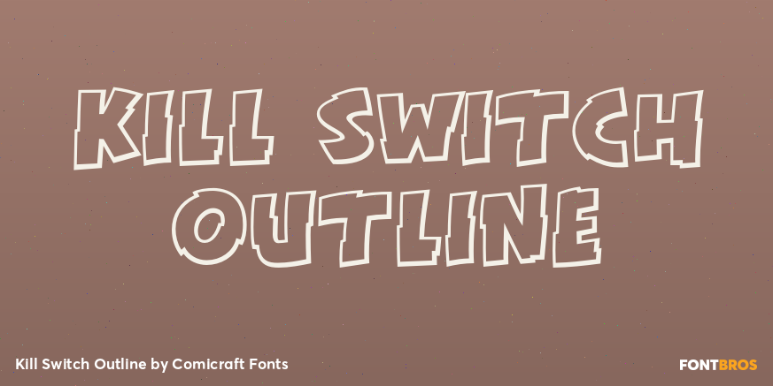 Kill Switch Outline Font Poster #1