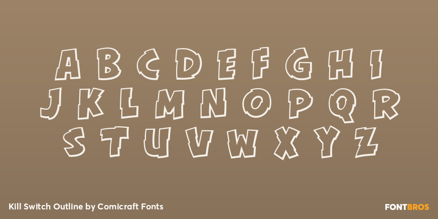 Kill Switch Outline Font Poster #2