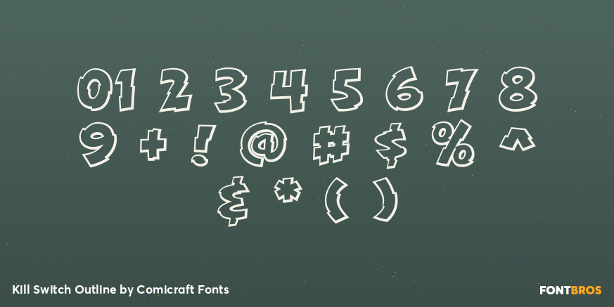 Kill Switch Outline Font Poster #4