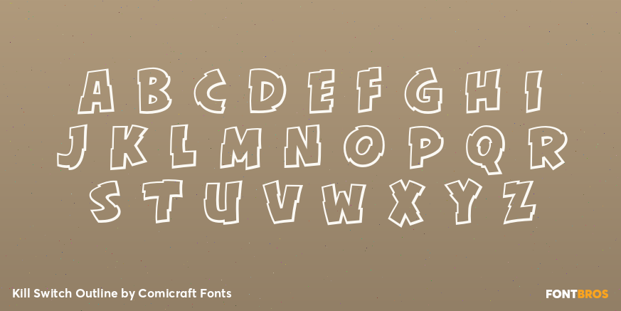 Kill Switch Outline Font Poster #2