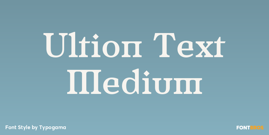 Ultion Text Medium Poster