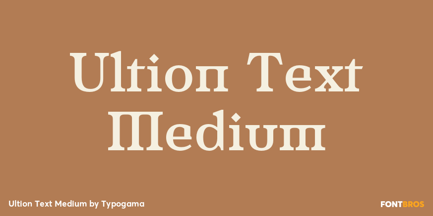 Ultion Text Medium Poster