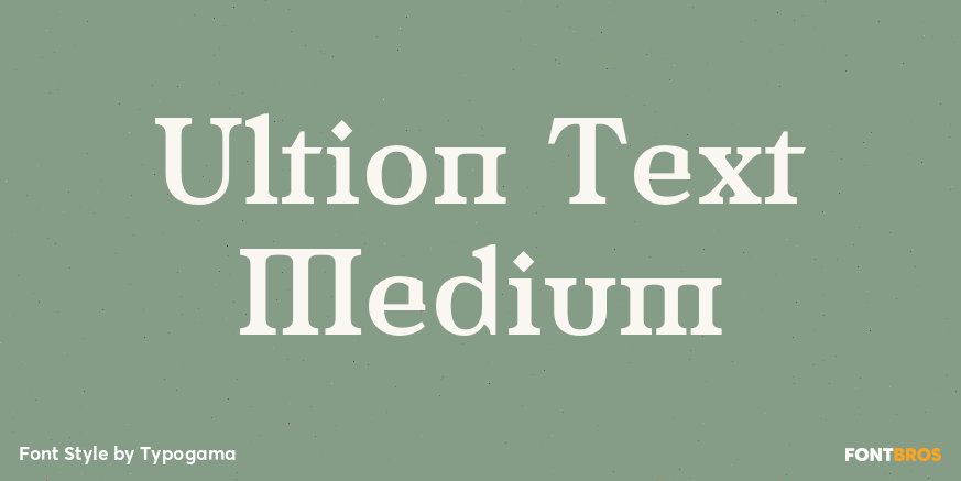 Ultion Text Medium Poster