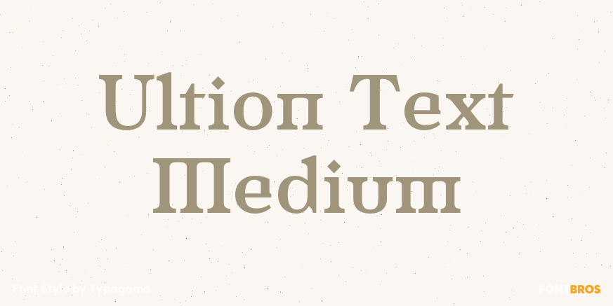 Ultion Text Medium Poster