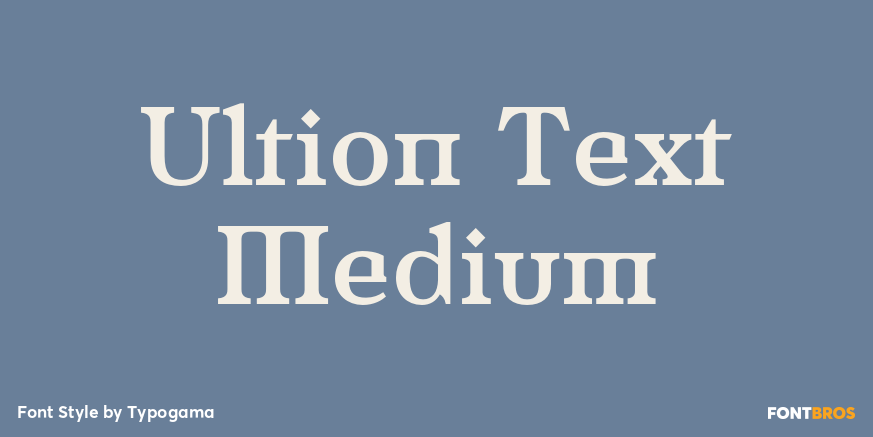 Ultion Text Medium Poster