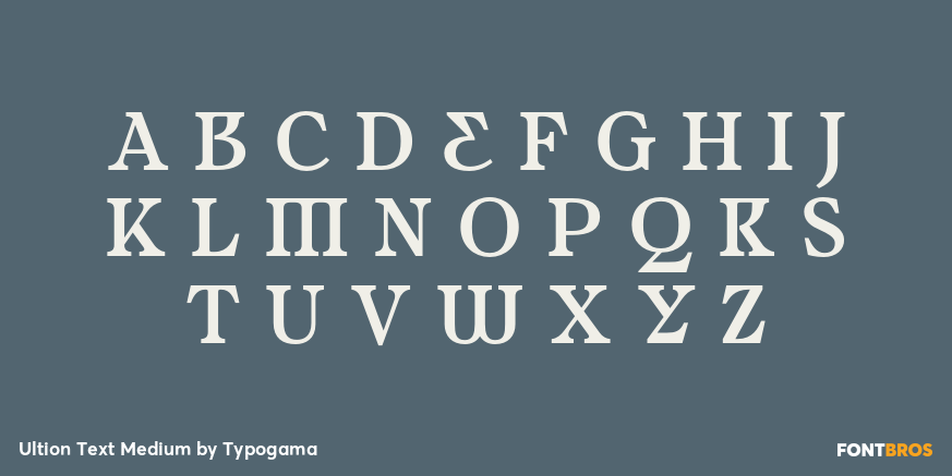 Ultion Text Medium Font Poster #1