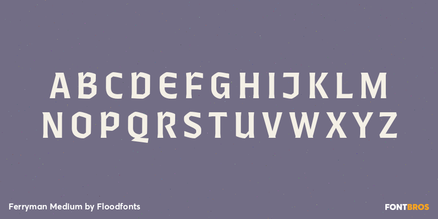 Ferryman Medium Font Poster #2