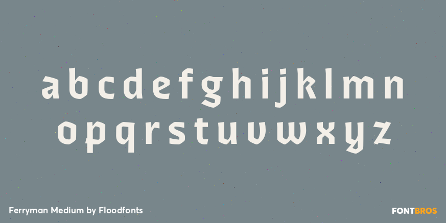 Ferryman Medium Font Poster #3