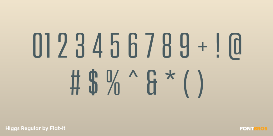 Higgs Regular Font Poster #4