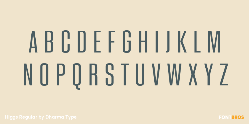 Higgs Regular Font Poster #2