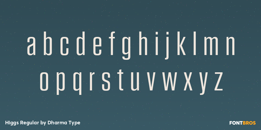 Higgs Regular Font Poster #3