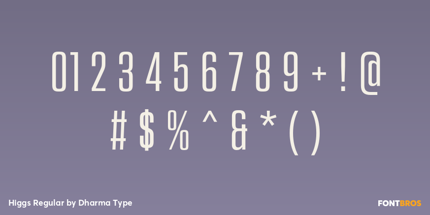 Higgs Regular Font Poster #4