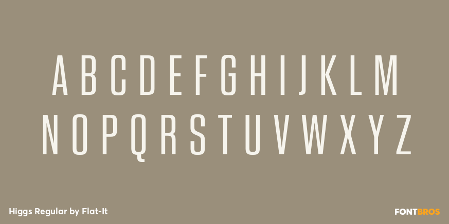 Higgs Regular Font Poster #2