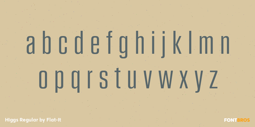 Higgs Regular Font Poster #3