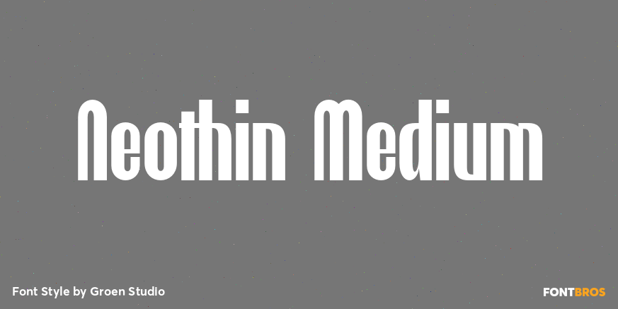 Neothin Medium Font Poster #1