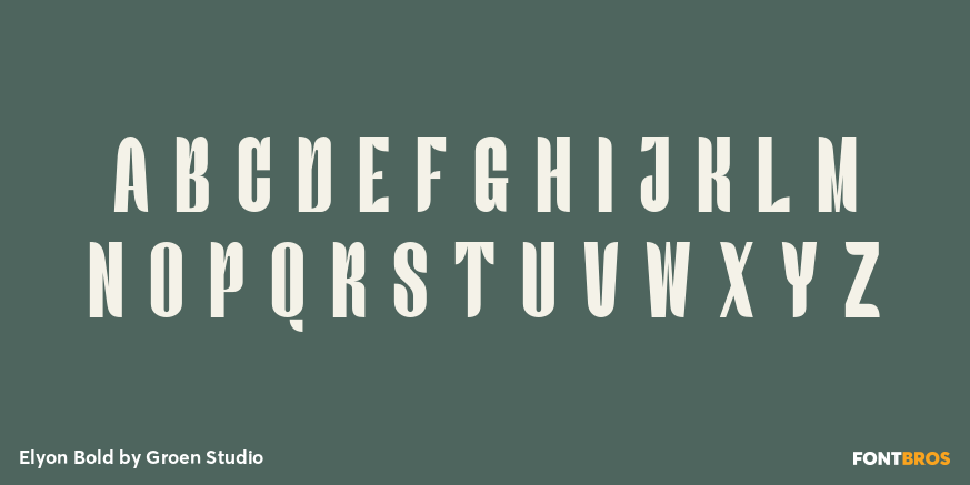 Elyon Bold Font Poster #2