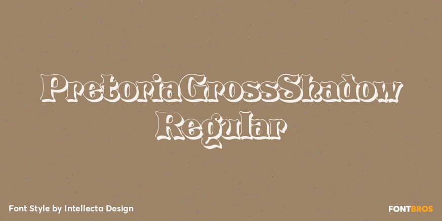 PretoriaGrossShadow Regular Poster