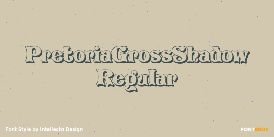 PretoriaGrossShadow Regular Poster