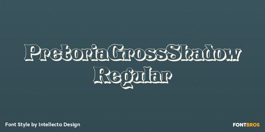 PretoriaGrossShadow Regular Poster