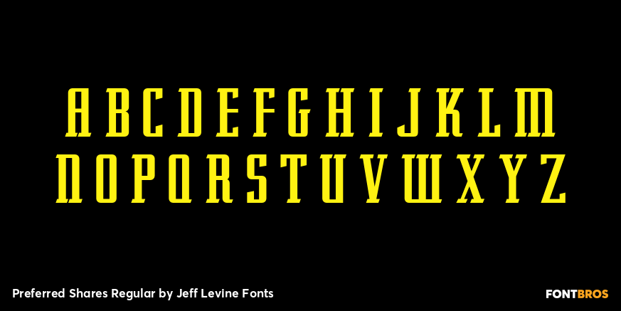 Preferred Shares Regular Font Poster #3