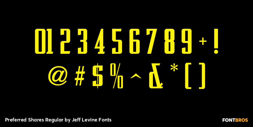 Preferred Shares Regular Font Poster #4