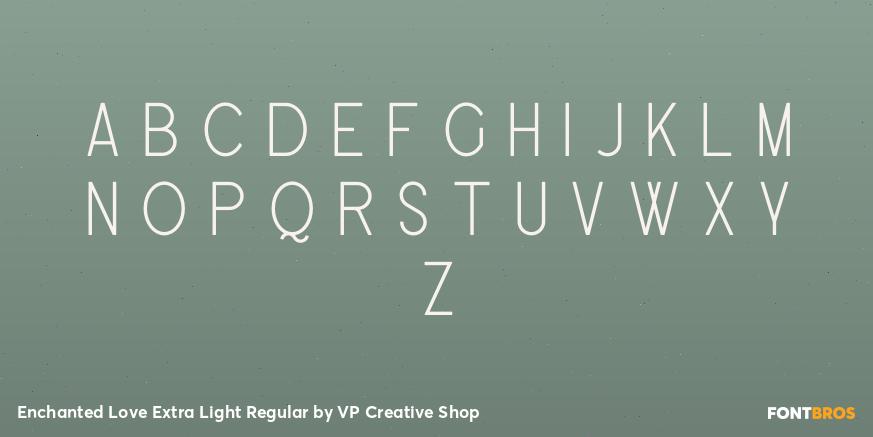 Enchanted Love Extra Light Regular Font Poster #2
