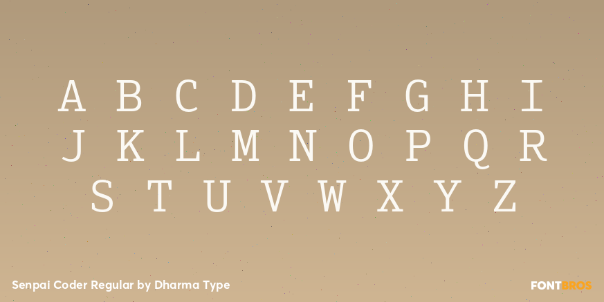 Senpai Coder Regular Font Poster #2