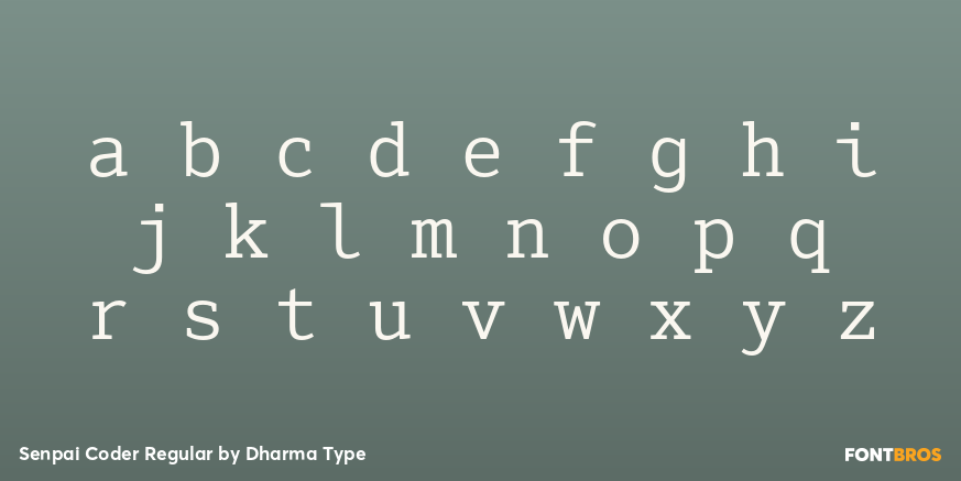 Senpai Coder Regular Font Poster #3