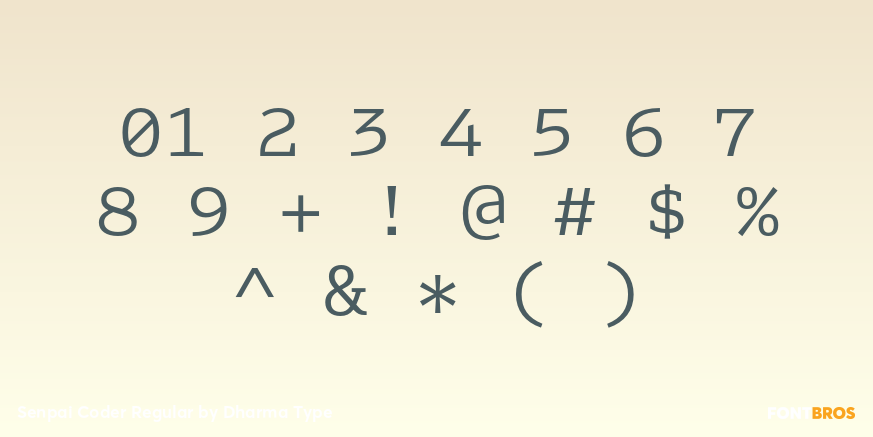 Senpai Coder Regular Font Poster #4
