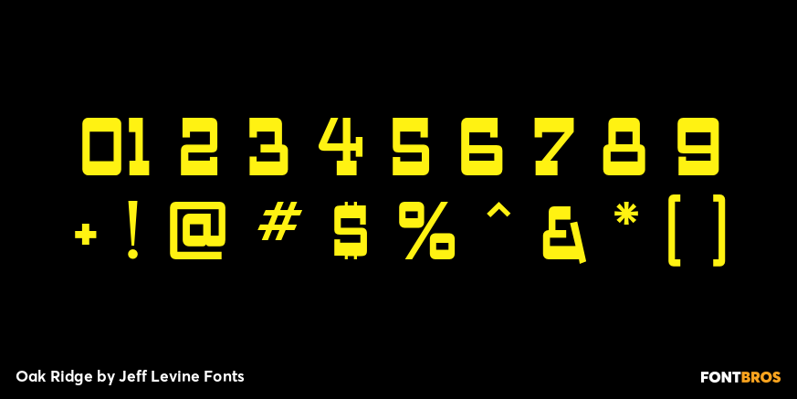 Oak Ridge Font Poster #4