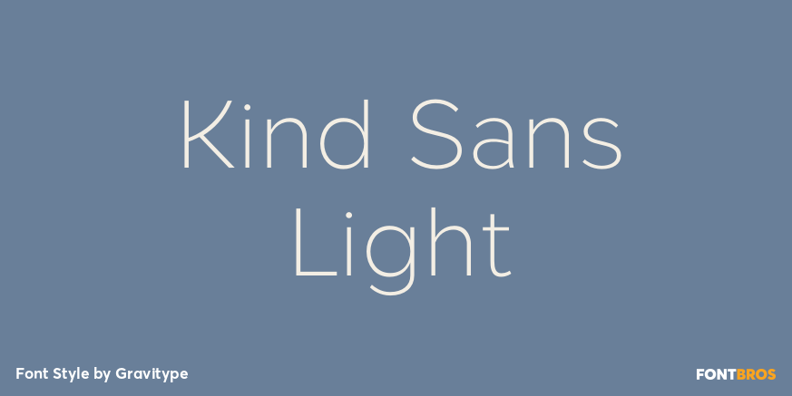 Kind Sans Light Font Poster #1