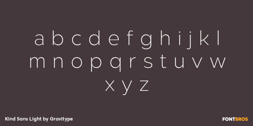 Kind Sans Light Font Poster #3