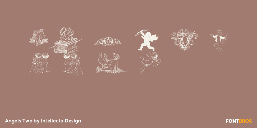 Angels Two Font Poster #1