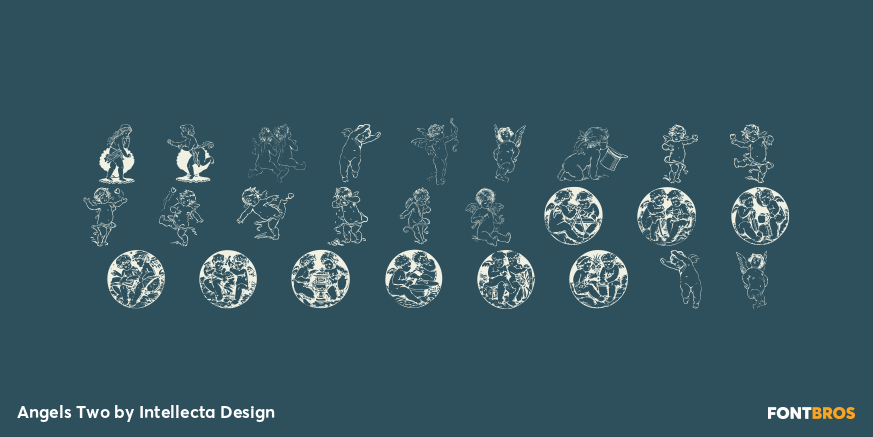 Angels Two Font Poster #1