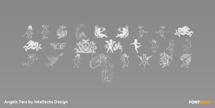 Angels Two Font Poster #1