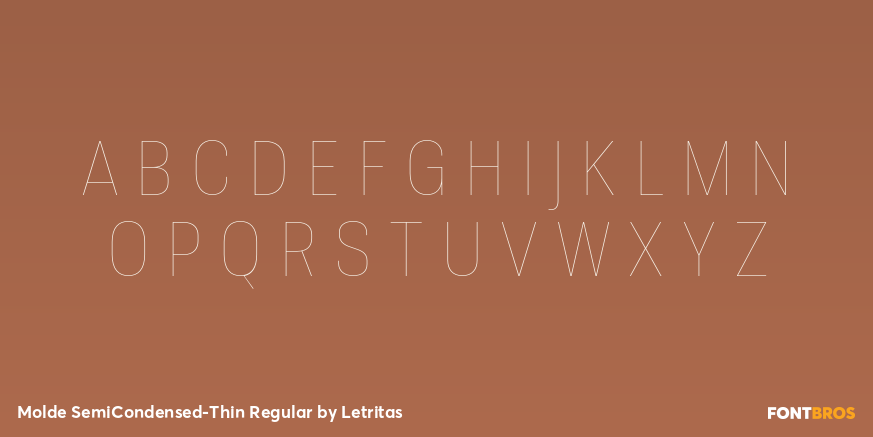 Molde SemiCondensed-Thin Regular Font Poster #2