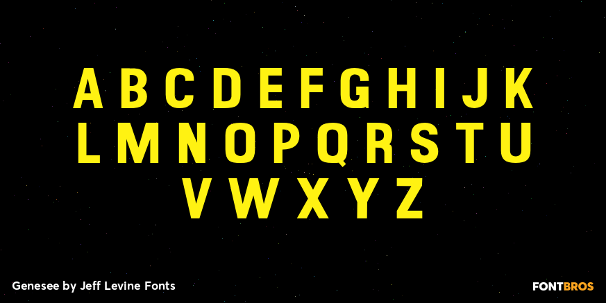Genesee Font Poster #2