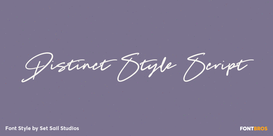 Distinct Style Script Poster